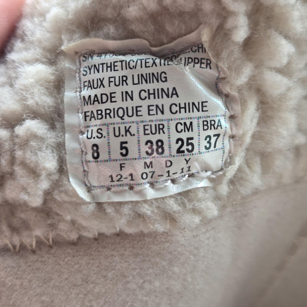 Skechers Outdoor Boots Womens Size 8 Brown Faux Fur Lined Zip Snow Winter 47581 - Picture 8 of 15